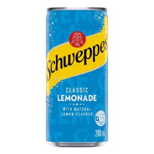 Schweppes Lemonade Cans 200ml – 24 Pack
