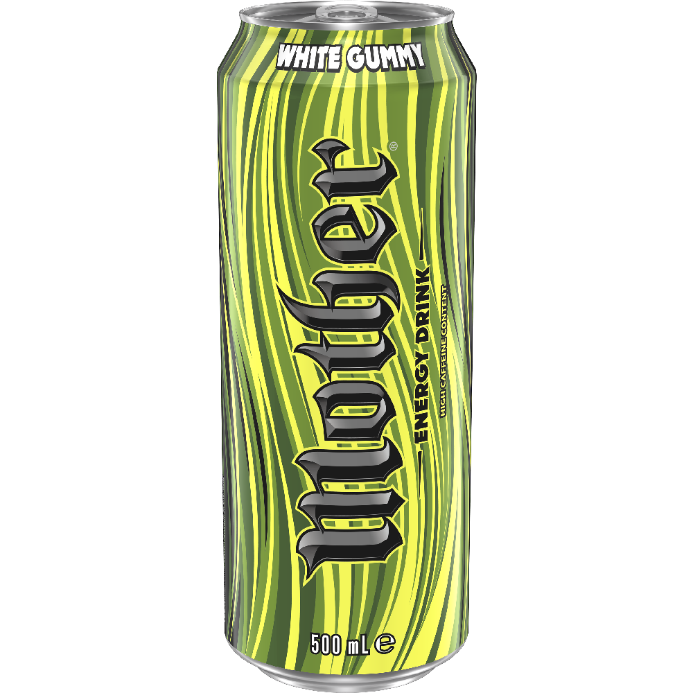 Mother Energy Drink White Gummy 500ml – 24 Pack