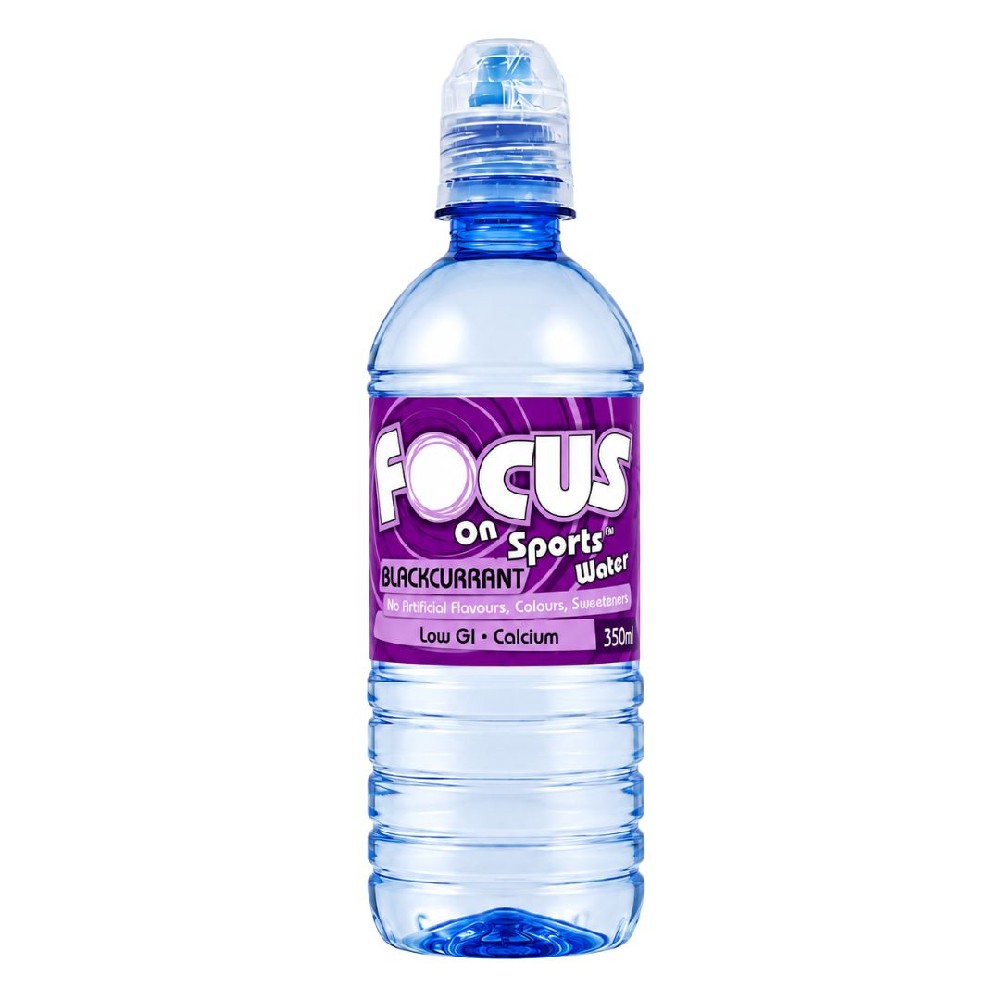Focus On Sports Water Blackcurrant 350ml – 24 Pack