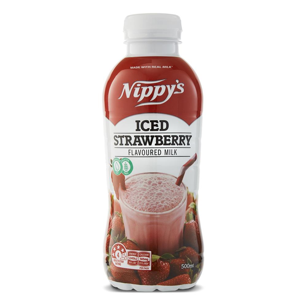 Nippy's Iced Strawberry 500ml – 12 Pack