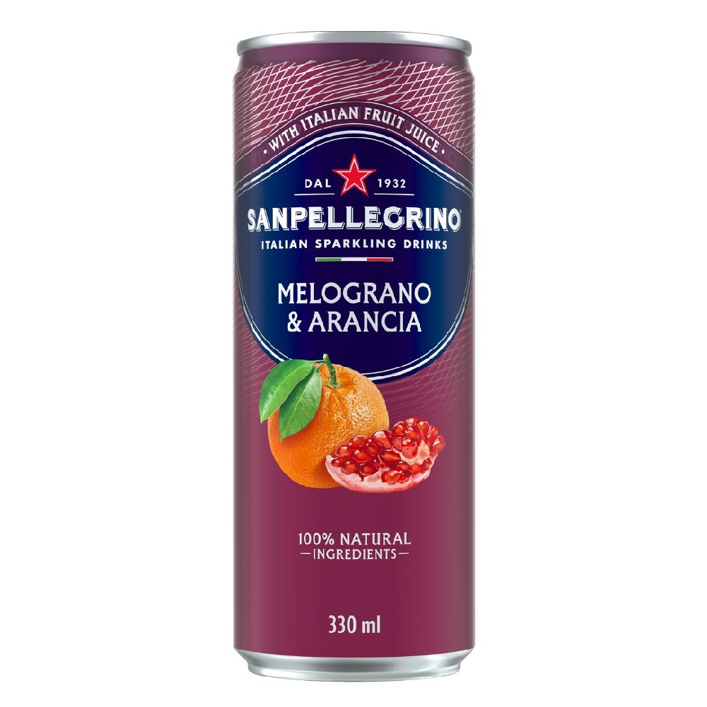 San Pellegrino Melograno Italian Sparkling Drink 330ml – 24 Pack (6x4)