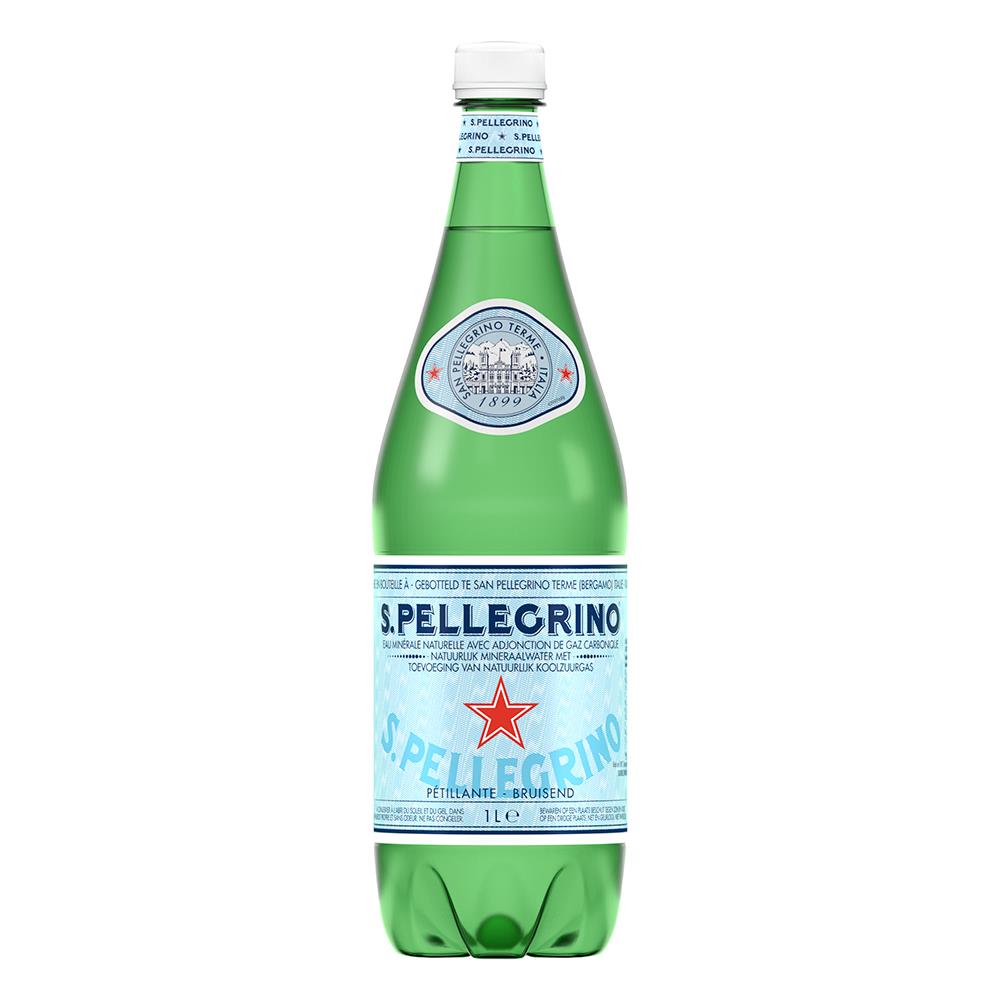 S.Pellegrino Sparkling Mineral Water PET 1L – 12 Pack
