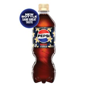 Pepsi Max Vanilla Cola Zero Sugar PET 600ml – 24 Pack