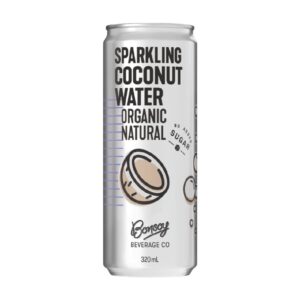 Bonsoy Organic Natural Sparkling Coconut Water 320ml – 12 Pack