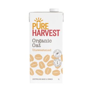 PureHarvest Organic Unsweetened Oat Milk 1L – 12 Pack
