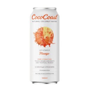 CocoCoast Mango Coconut Water 500ml – 24 Pack