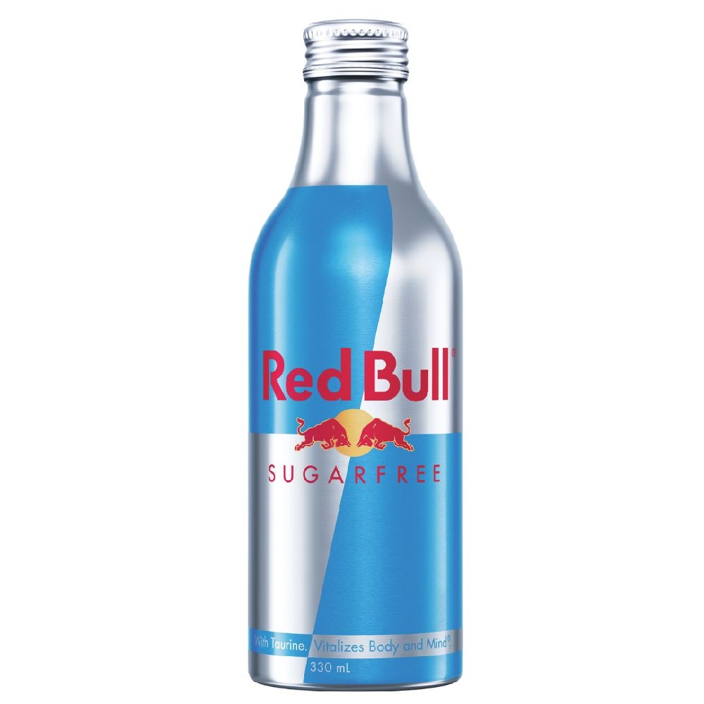 Red Bull Energy Drink Sugar Free Aluminium Bottle 330ml – 24 Pack