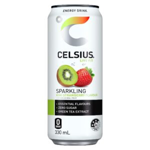 Celsius Sparkling Energy Drink Kiwi Strawberry 330ml – 24 Pack