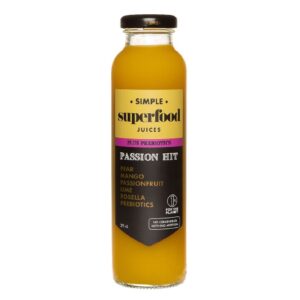 Simple Passion Hit Prebiotic Superfood Juice 325ml – 12 Pack