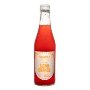 Simple Organic Blood Orange Soda 330ml – 12 Pack