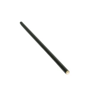 3Ply Compostable Black Paper Straws 6x135mm - 250 Pack