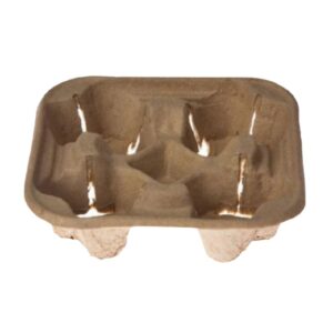 Moulded 4-Egg Board Cup Tray - 75 Pack