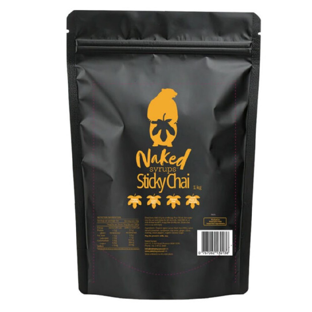 Naked Syrups Sticky Chai Powder 1kg - 1 Unit