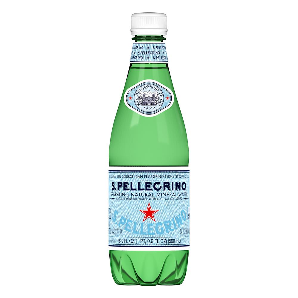 S.Pellegrino Sparkling Mineral Water PET 500ml – 24 Pack