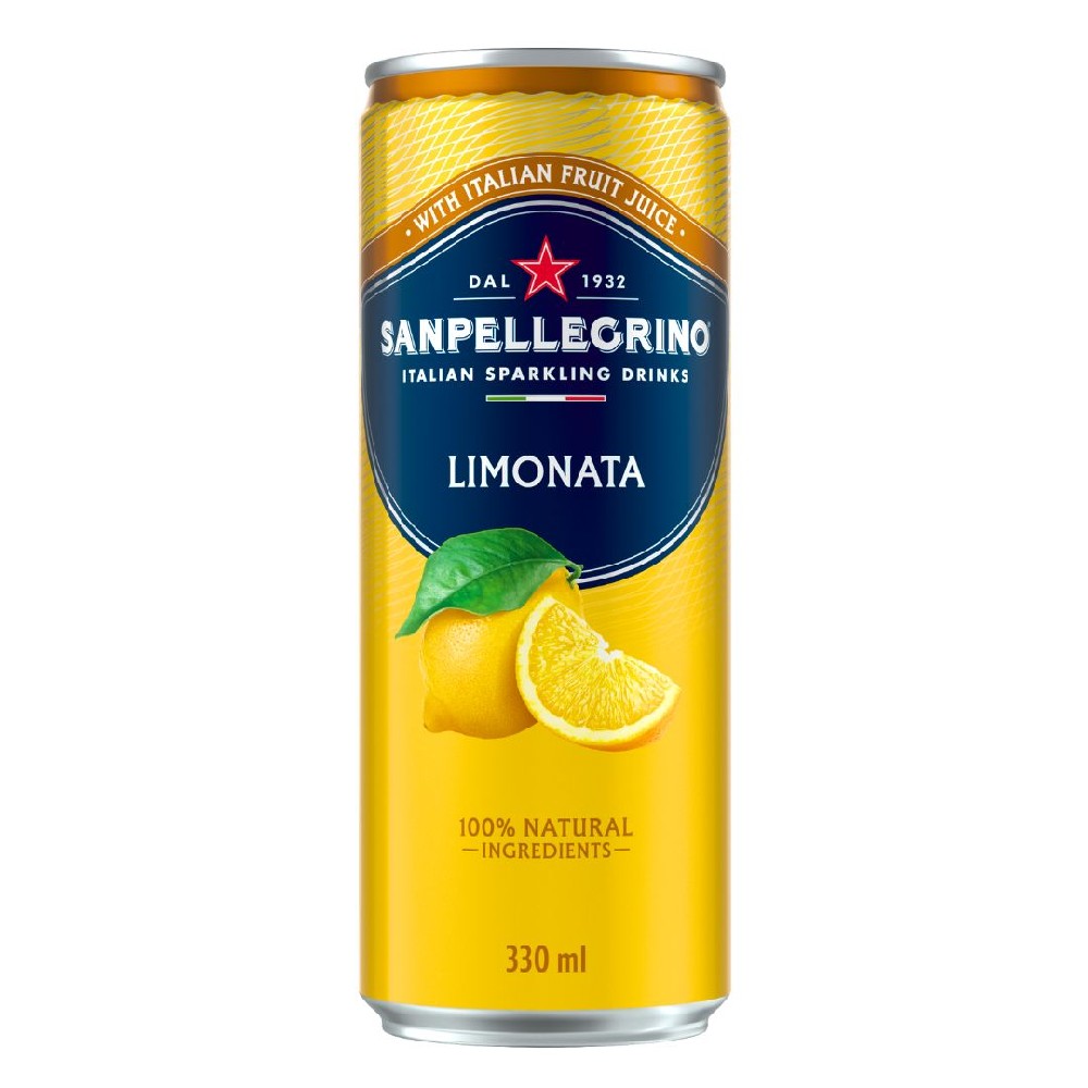 San Pellegrino Limonata Italian Sparkling Drink 330ml – 24 Pack (6x4)