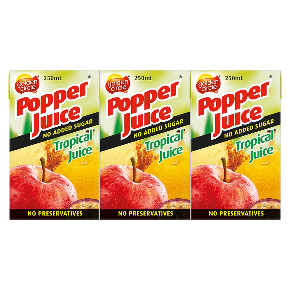 Golden Circle Popper Tropical Juice 250ml – 24 Pack