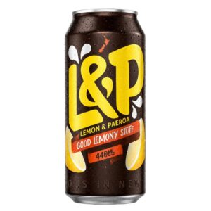 L&P Lemon & Paeroa Cans 440ml – 24 Pack