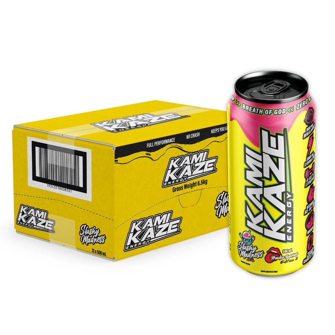 Kamikaze Energy Slushy Madness 500ml – 12 Pack - Image 2