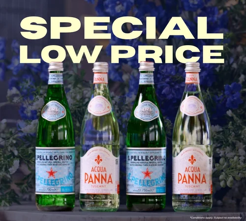 San Pellegrino and Acqua Panna - special low price