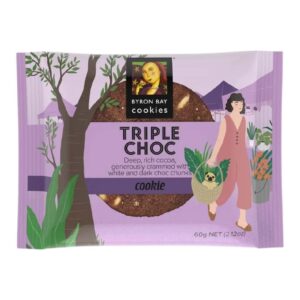 Byron Bay Cookies Triple Choc 60g – 12 Pack