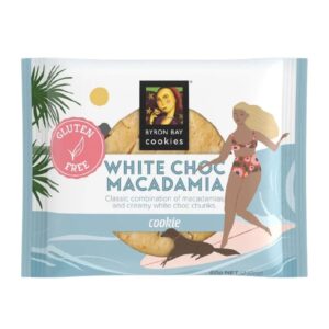 Byron Bay Cookies White Choc & Macadamia Gluten Free 60g – 12 Pack