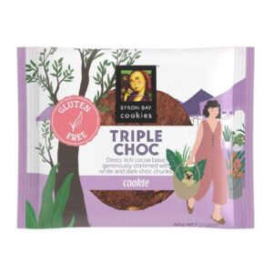 Byron Bay Cookies Triple Choc Gluten Free 60g – 12 Pack