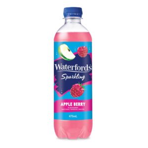 Waterfords Sparkling Water Apple Berry 475ml – 20 Pack
