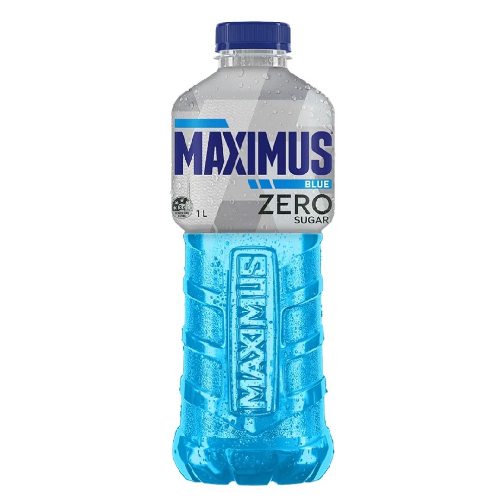 Maximus Blue Zero Sugar Sports Drink 1L – 12 Pack