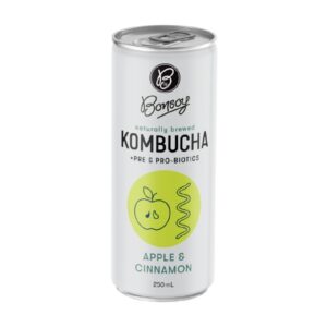 Bonsoy Kombucha Apple Cinnamon 250ml – 12 Pack