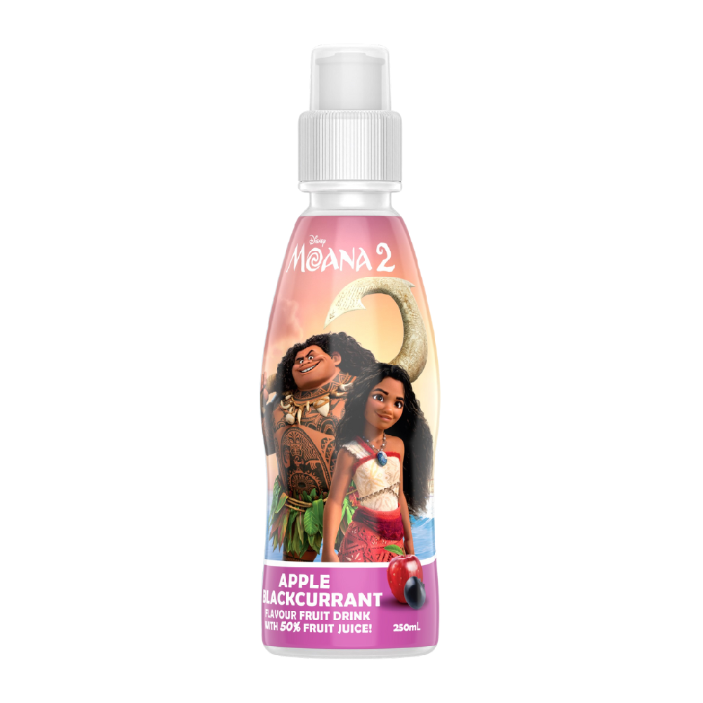Fruity Burst Maui & Moana Apple Blackcurrant Juice 250ml – 24 Pack