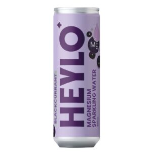 Heylo Focus Blackcurrant Magnesium Sparkling Water 300ml – 24 Pack