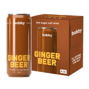 bobby Prebiotic Ginger Beer 250ml – 24 Pack (4×6)
