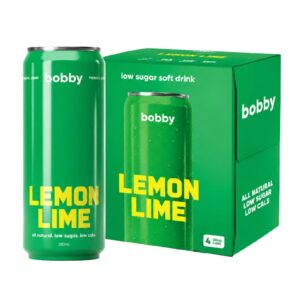 bobby Prebiotic Lemon Lime 250ml – 24 Pack (4×6)