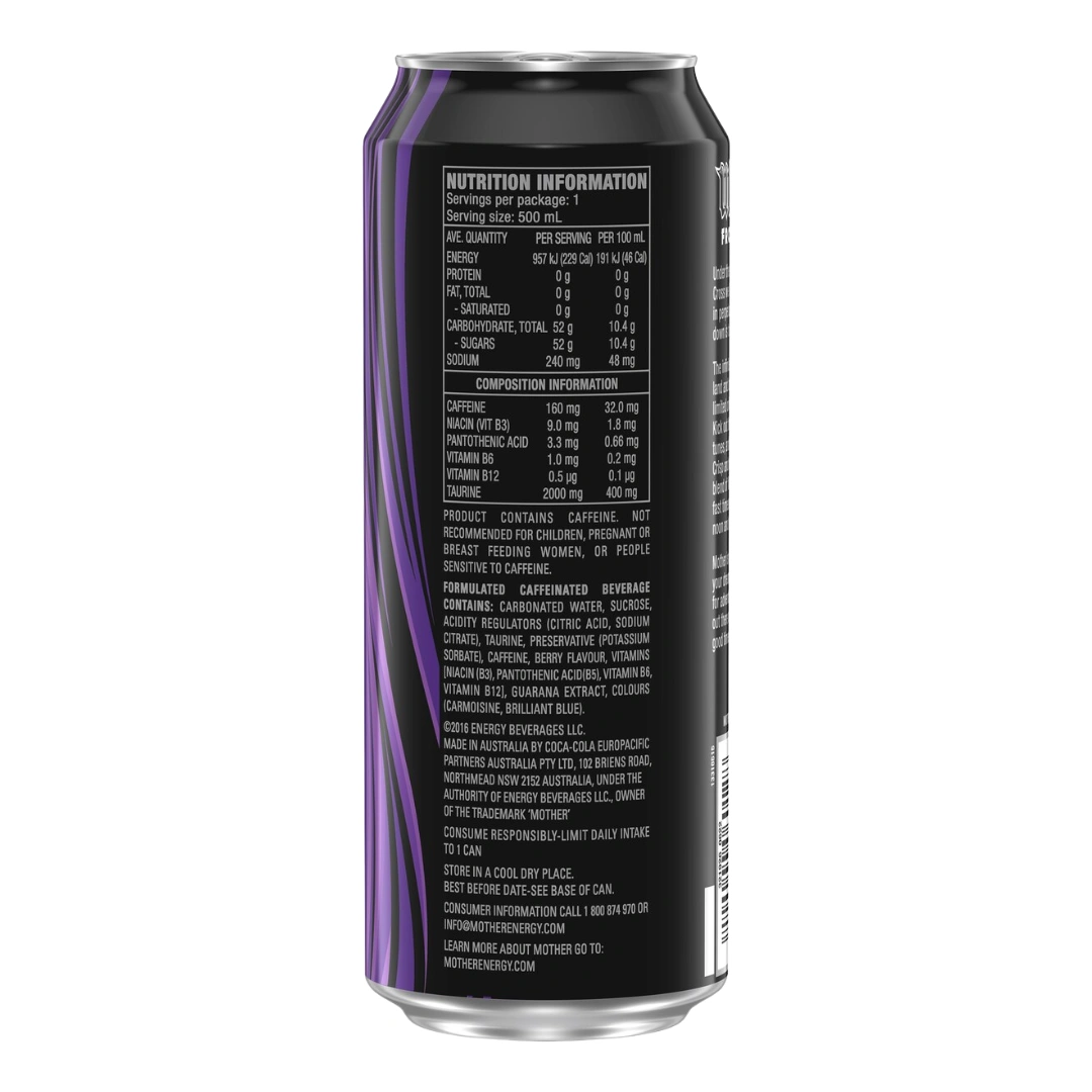 Mother Energy Drink Frosty Berry 500ml – 24 Pack - Image 4