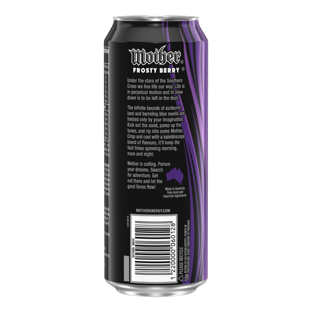 Mother Energy Drink Frosty Berry 500ml – 24 Pack - Image 3