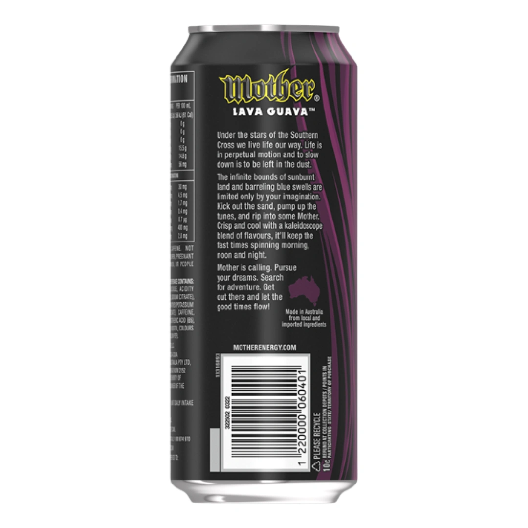 Mother Energy Drink Guava 500ml – 24 Pack - Image 3