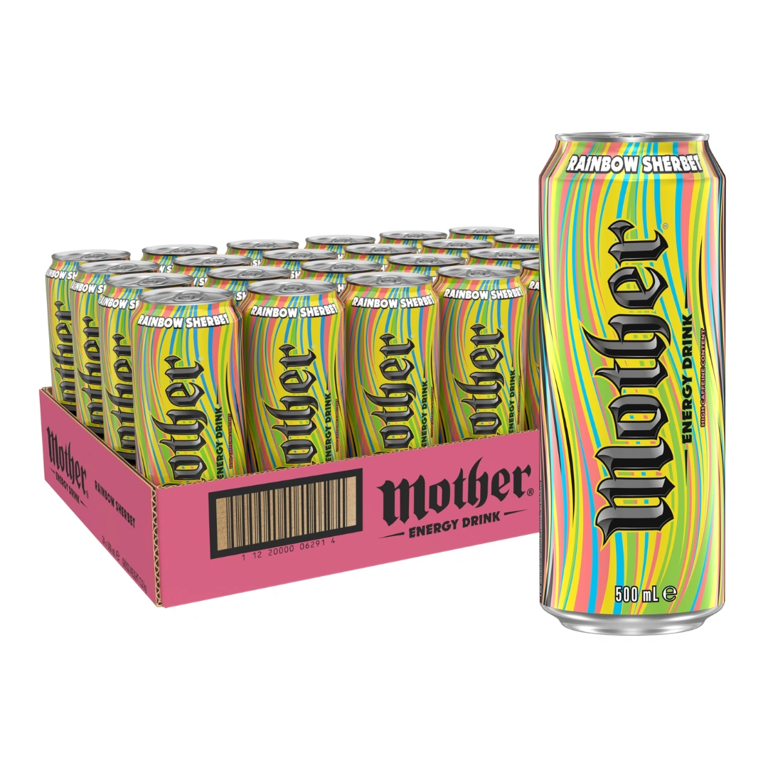 Mother Energy Drink Rainbow Sherbet 500ml – 24 Pack - Image 2