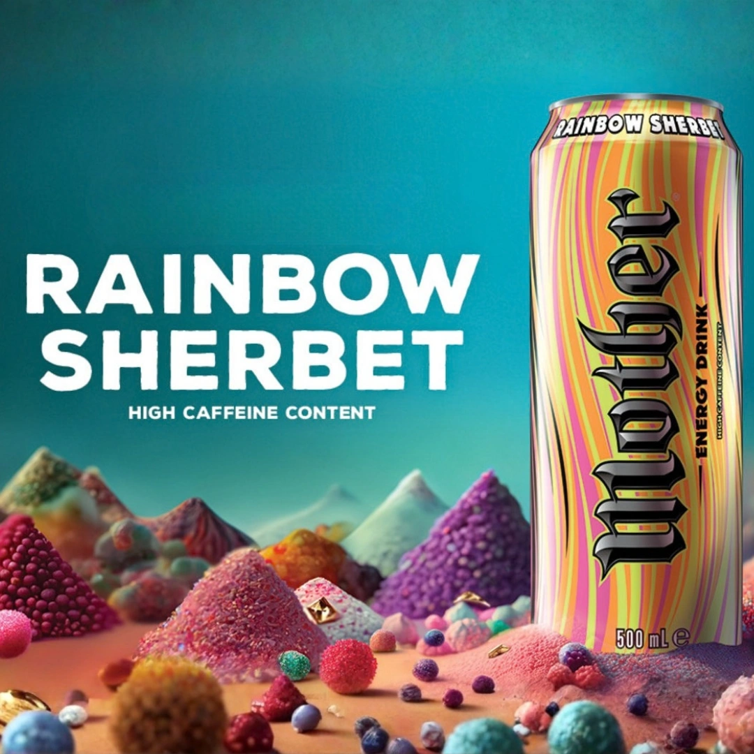 Mother Energy Drink Rainbow Sherbet 500ml – 24 Pack - Image 5
