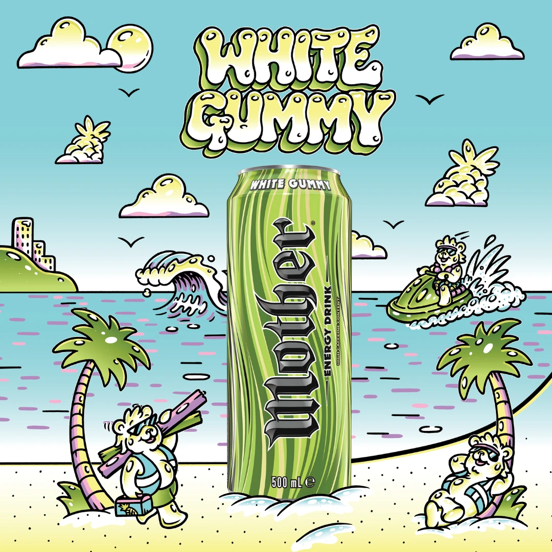 Mother Energy Drink White Gummy 500ml – 24 Pack - Image 4