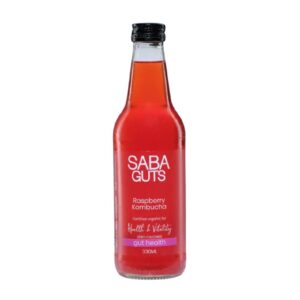 Saba Guts Raspberry Kombucha 330ml – 12 Pack