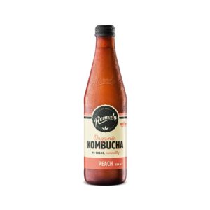 Remedy Kombucha Peach 330ml – 8 Pack
