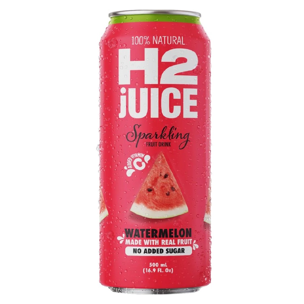 H2 Sparkling Juice Watermelon 500ml – 12 Pack