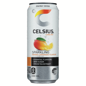Celsius Sparkling Energy Drink Mango Lemonade 330ml – 24 Pack
