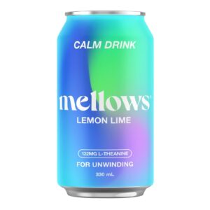 Mellows Lemon & Lime Functional Sparkling Water 330ml – 24 Pack (6×4)