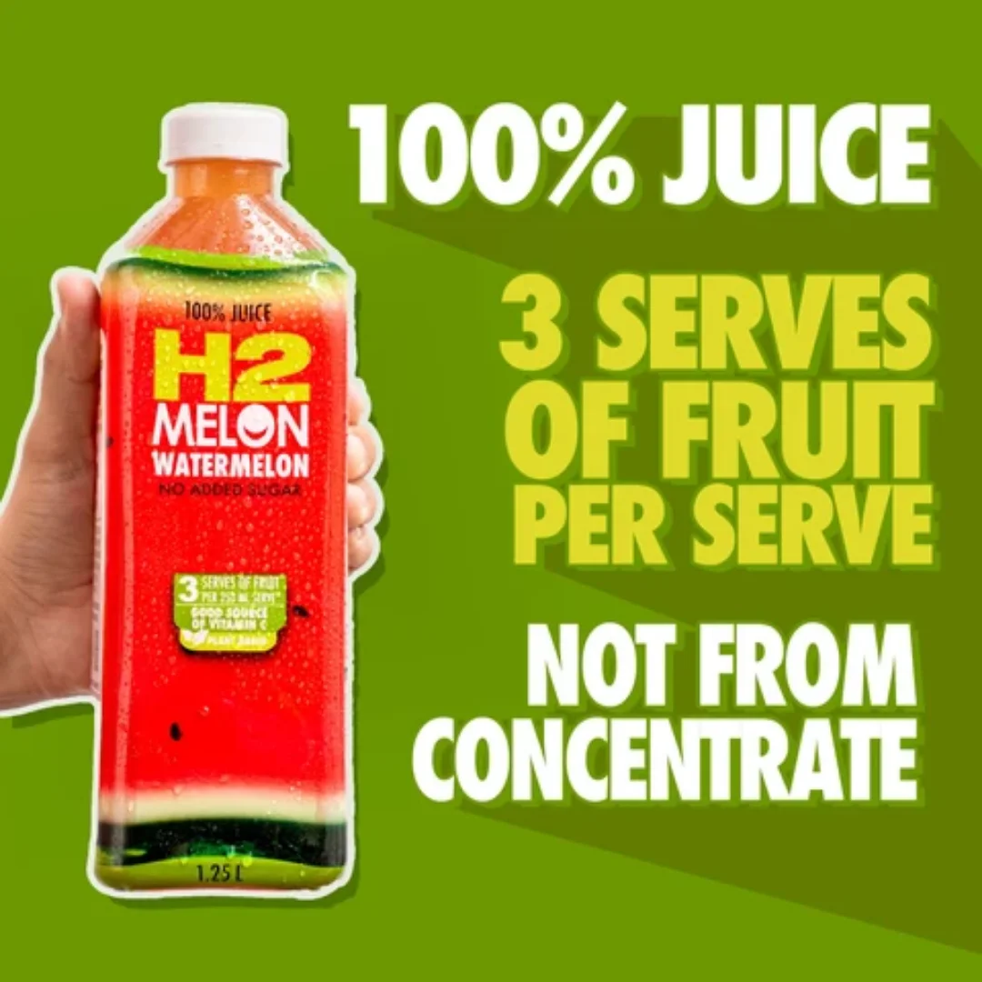H2 Juice Watermelon 1.25L – 6 Pack - Image 3