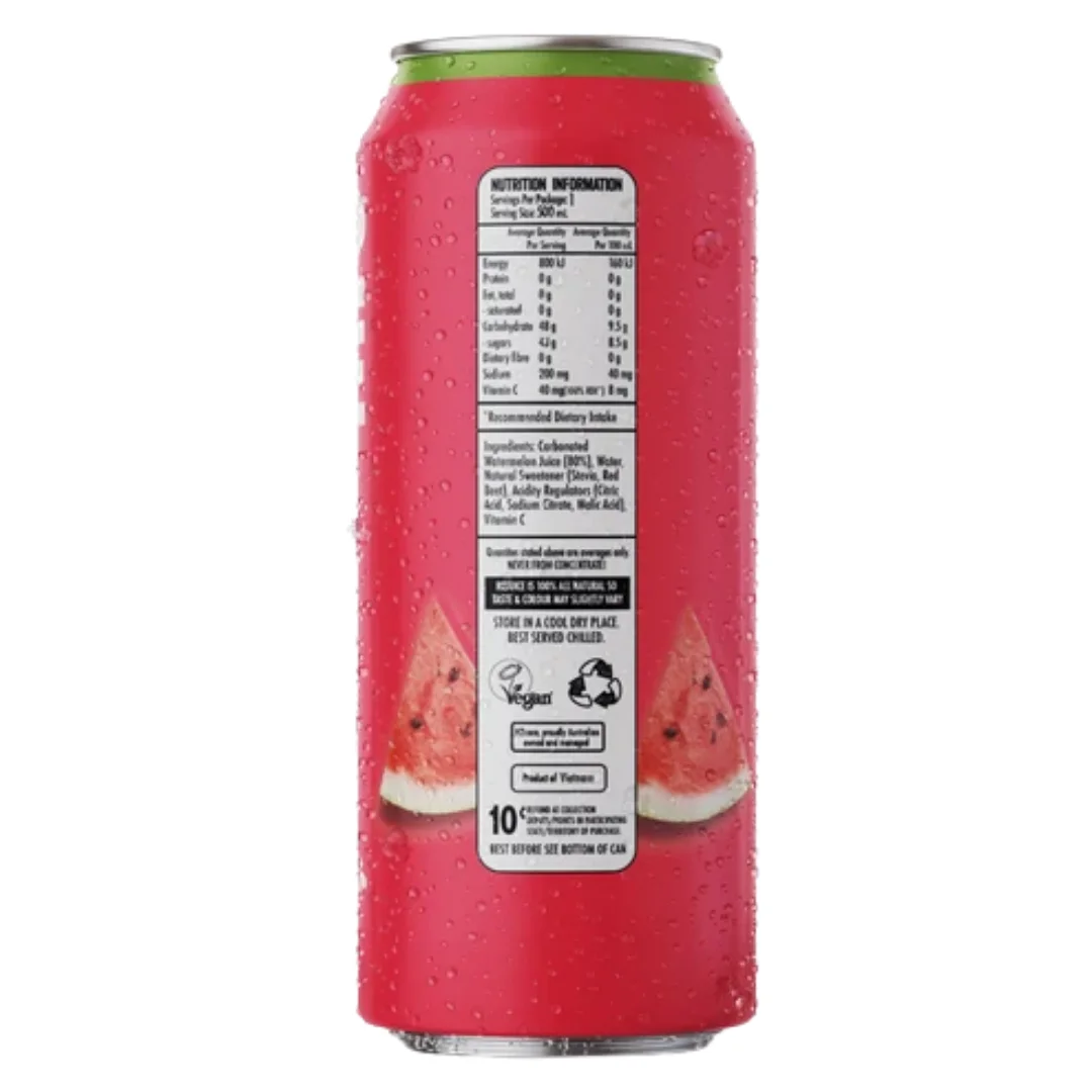 H2 Sparkling Juice Watermelon 500ml – 12 Pack - Image 3